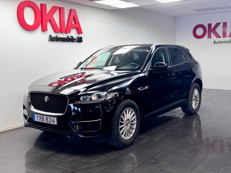 Svart Begagnad 2018 Jaguar F-Pace SUV | 239 900 kr (Marknadspris) - Bild 1/4