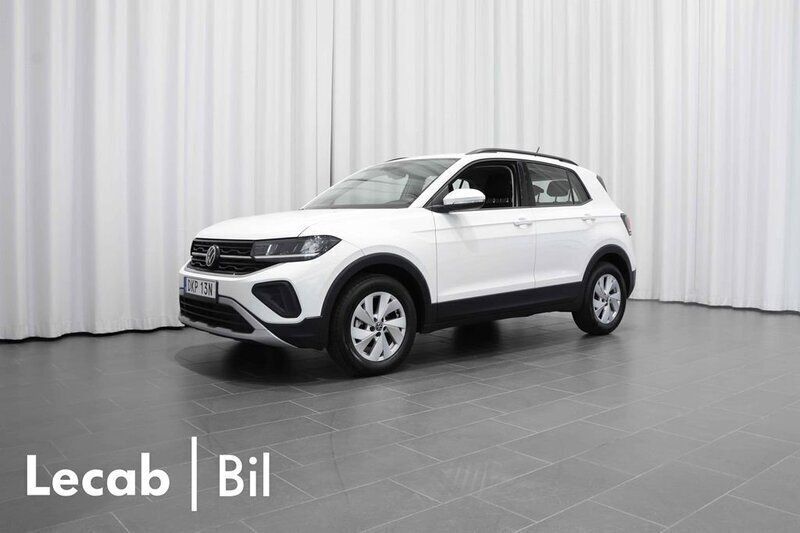 Vit (pure white) Begagnad 2024 VW T-Cross SUV | 214 500 kr (Marknadspris) - Bild 1/4