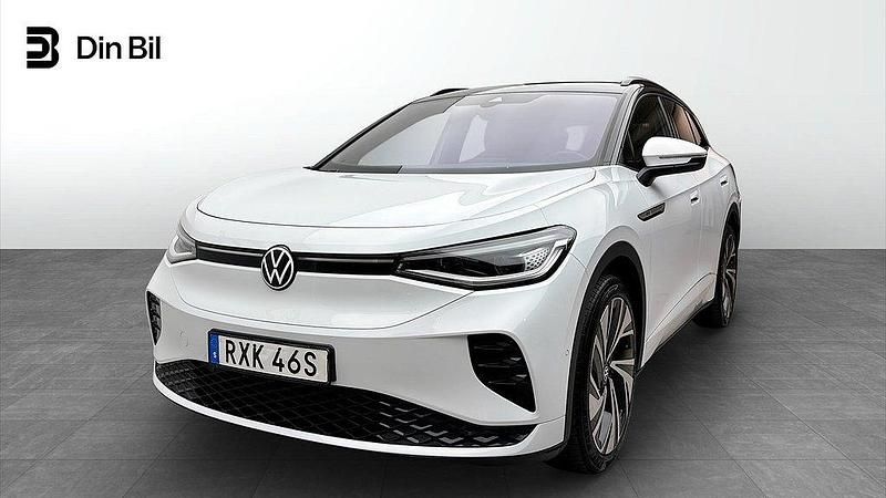 Vit Begagnad 2022 VW ID.4 GTX SUV | 384 900 kr (Lite dyr) - Bild 1/4