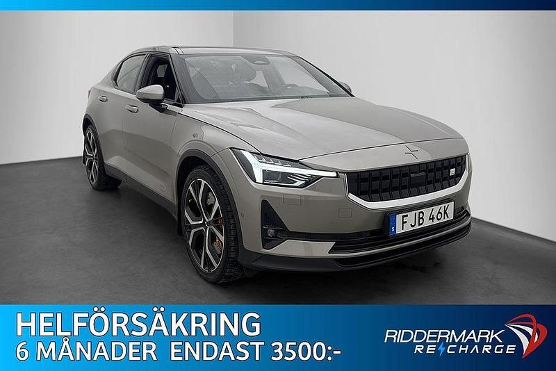 Grå Begagnad 2021 Polestar 2 Long Range Dual motor Halvkombi | 389 800 kr (Dyr) - Bild 1/3