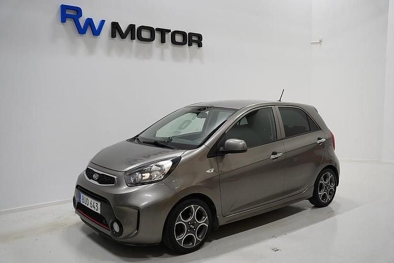Grå Begagnad 2016 Kia Picanto Halvkombi | 64 800 kr (Bra pris) - Bild 1/4