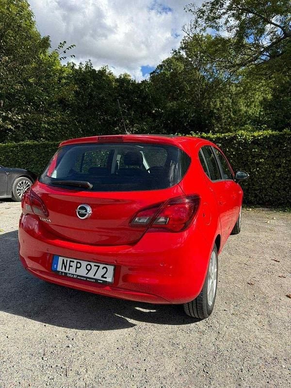 Begagnad Opel Corsa Enjoy 90 HK (66 kW) 2016 Röd Halvkombi