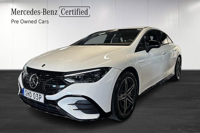 Vit Begagnad 2024 Mercedes EQE350 AMG Sedan | 589 900 kr - Bild 1/4