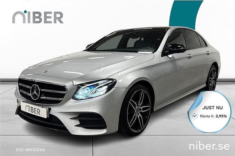 Silver Begagnad 2018 Mercedes E300 AMG Sedan | 294 900 kr (Marknadspris) - Bild 1/4