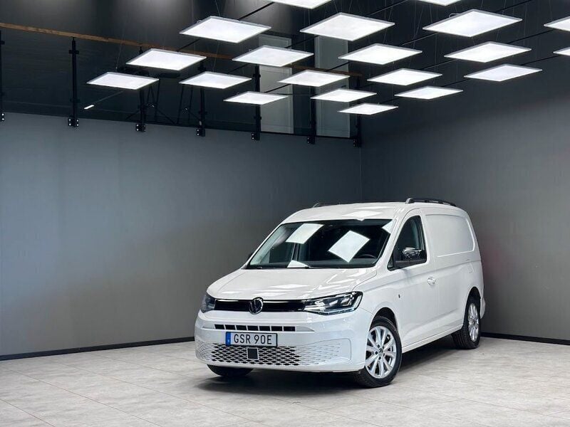 Vit Begagnad 2021 VW Caddy Maxi Minibuss | 269 900 kr (Dyr) - Bild 1/3