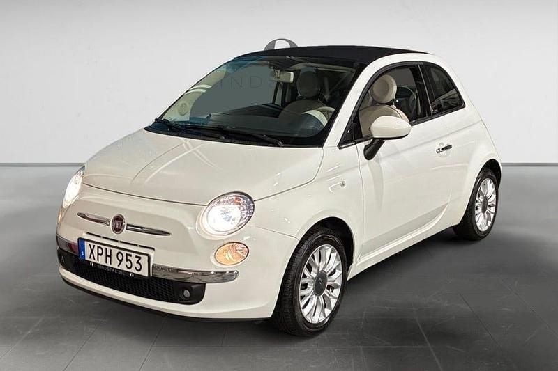 Vit Begagnad 2015 Fiat 500C Lounge Cab | 79 900 kr (Marknadspris) - Bild 1/3