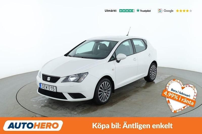 Begagnad Seat Ibiza CONNECT 95 HK (69 kW) 2015 Vit Sedan