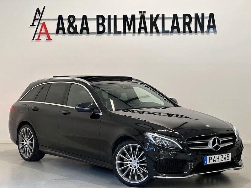 Svart Begagnad 2016 Mercedes C220 AMG Kombi | 209 900 kr (Marknadspris) - Bild 1/4