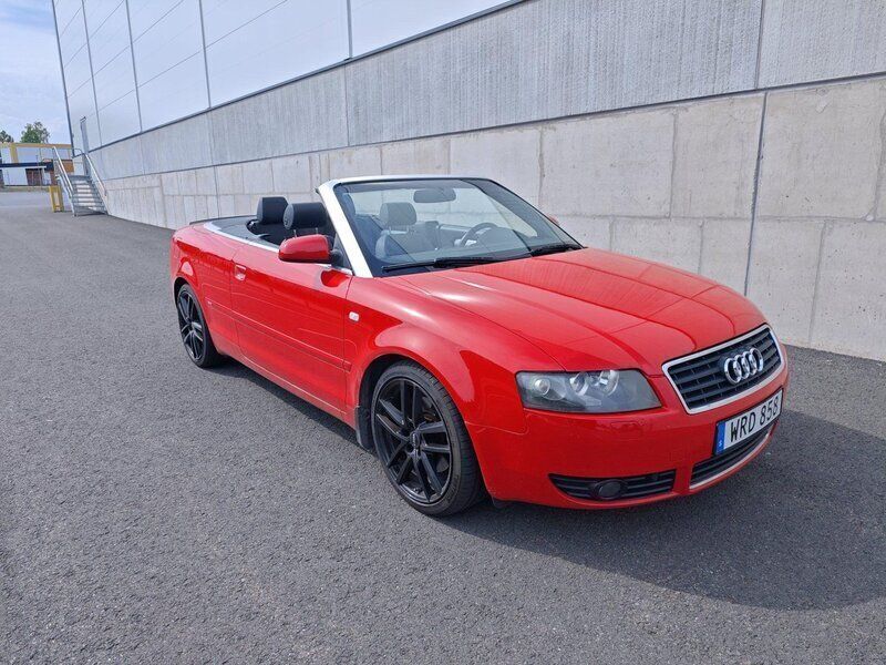 Röd Begagnad 2005 Audi A4 Cabriolet S-Line Cab | 52 500 kr (Dyr) - Bild 1/4