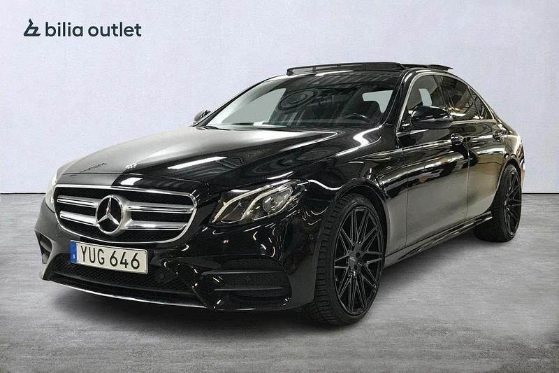 Svart Begagnad 2018 Mercedes E220 AMG Sedan | 344 900 kr (Marknadspris) - Bild 1/3