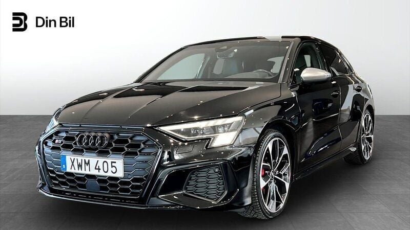 Mytsvart metallic Begagnad 2022 Audi S3 Premium Halvkombi | 469 000 kr (Dyr) - Bild 1/4