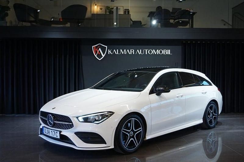 Vit Begagnad 2021 Mercedes CLA200 Shooting Brake AMG Kombi | 279 900 kr (Marknadspris) - Bild 1/4