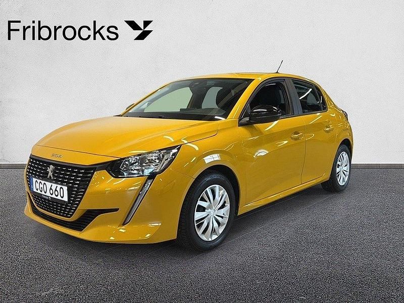 Gul Begagnad 2022 Peugeot 208 Active Halvkombi | 132 800 kr (Bra pris) - Bild 1/4