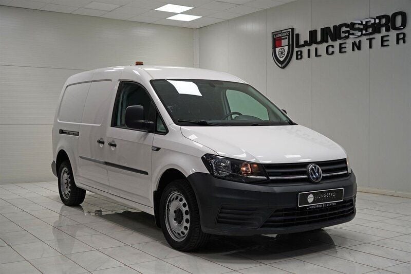 Vit Begagnad 2018 VW Caddy Maxi Minibuss | 249 900 kr (Lite dyr) - Bild 1/4