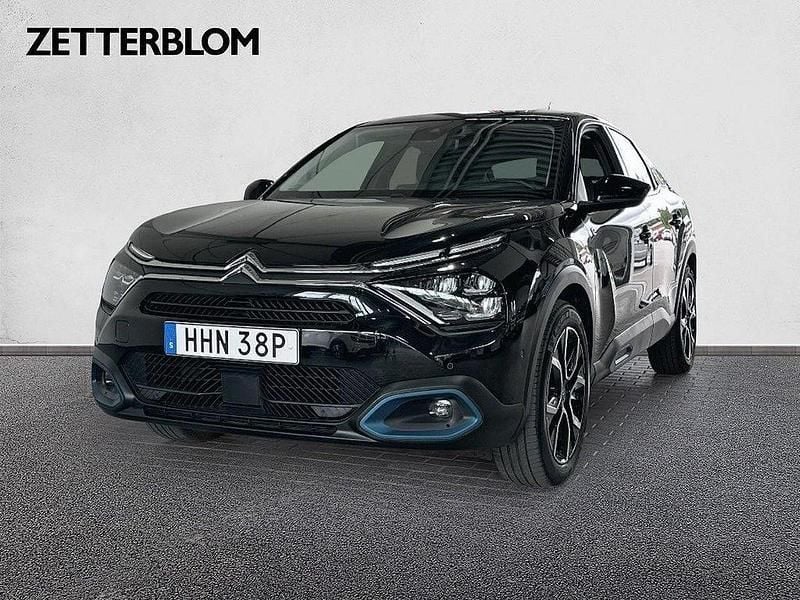 Svartmetallic Begagnad 2022 Citroën e-C4 Shine Halvkombi | 298 900 kr - Bild 1/4