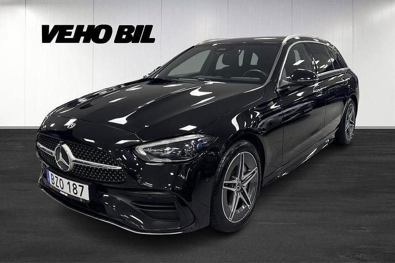 Svart Begagnad 2024 Mercedes C300 AMG line Kombi | 489 000 kr - Bild 1/4