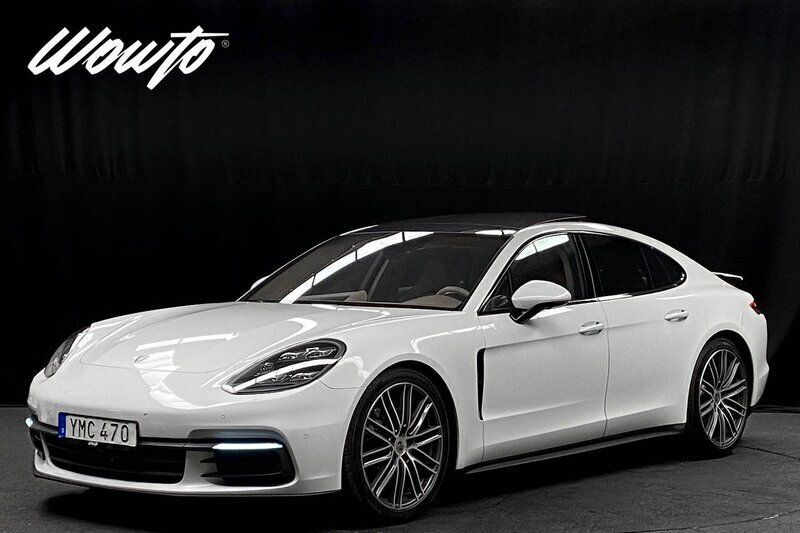 Vit Begagnad 2017 Porsche Panamera 4S Sedan | 619 800 kr (Bra pris) - Bild 1/3