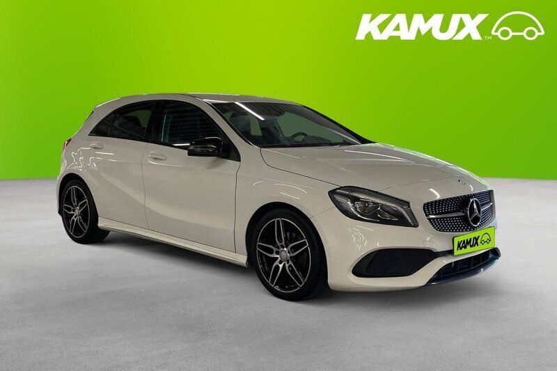 Vit Begagnad 2016 Mercedes A180 AMG Halvkombi | 174 800 kr (Lite dyr) - Bild 1/3