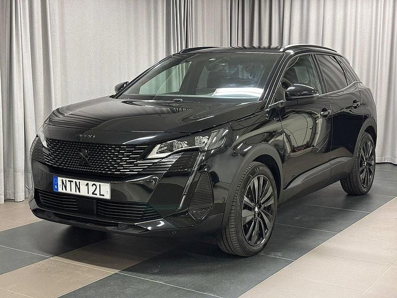 Svart Begagnad 2024 Peugeot 3008 GT SUV | 279 900 kr (Bra pris) - Bild 1/3