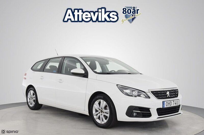 Vit Begagnad 2020 Peugeot 308 Active Kombi | 164 900 kr (Bra pris) - Bild 1/3