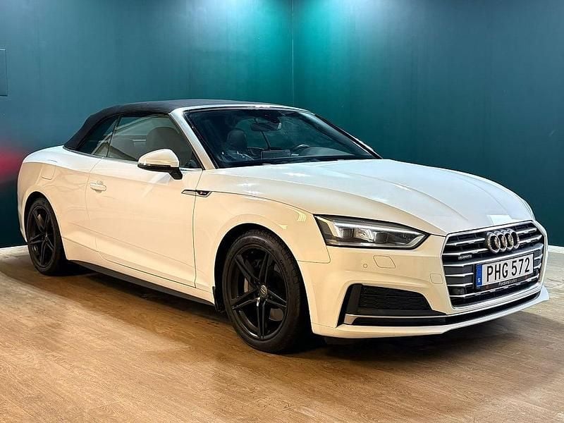 Begagnad Audi A5 Cabriolet S-Line 252 HK (185 kW) 2017 Vit Cab