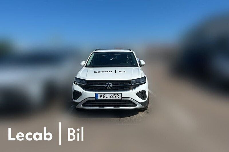 Vit (pure white) Begagnad 2024 VW T-Cross Life SUV | 214 500 kr (Marknadspris) - Bild 1/1