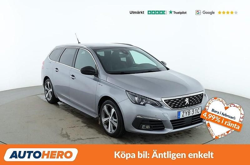 Begagnad Peugeot 308 SW GT-line 132 HK (97 kW) 2019 Grå Kombi