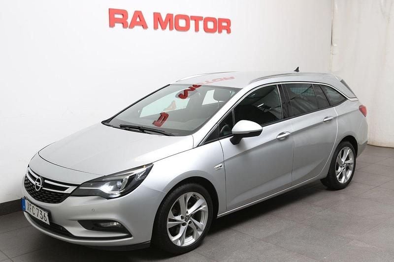 Grå Begagnad 2018 Opel Astra Dynamic Kombi | 119 800 kr (Lite dyr) - Bild 1/3