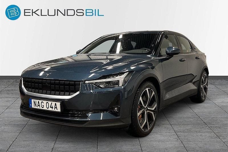 Mörkblå Begagnad 2021 Polestar 2 Performance Halvkombi | 399 900 kr (Marknadspris) - Bild 1/4