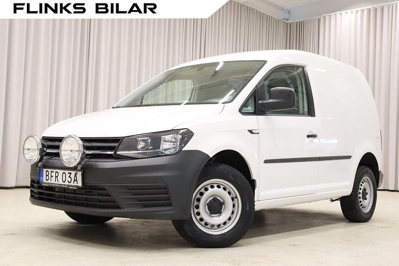 Vit Begagnad 2019 VW Caddy Minibuss | 159 900 kr (Bra pris) - Bild 1/4