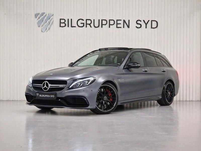 Grå Begagnad 2017 Mercedes C63S AMG AMG Kombi | 559 900 kr (Marknadspris) - Bild 1/4