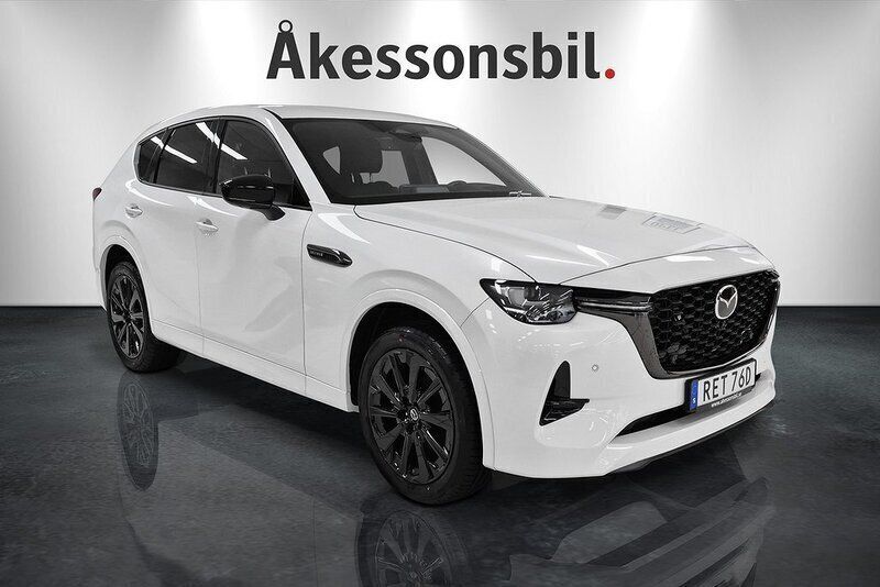 Rhodium white metallic Ny 2024 Mazda CX-60 Homura-Line SUV | 609 900 kr (Marknadspris) - Bild 1/4