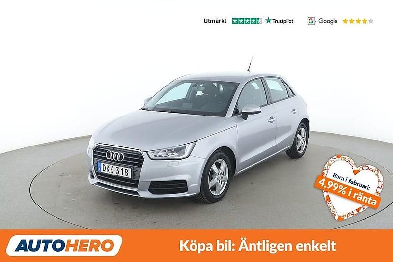 Begagnad Audi A1 Sportback Comfort 96 HK (70 kW) 2015 Silver Halvkombi
