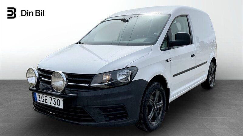 Vit Begagnad 2018 VW Caddy Basis Minibuss | 109 000 kr (Marknadspris) - Bild 1/4