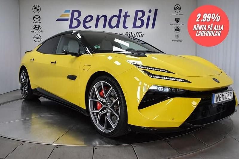 Begagnad Lotus Emeya 450 kW (612 HK) 2024 Solar yellow metallic Halvkombi