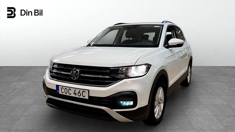 Vit Begagnad 2022 VW T-Cross SUV | 194 900 kr (Marknadspris) - Bild 1/4