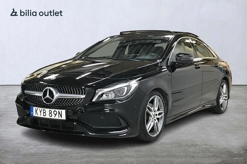 Svart Begagnad 2019 Mercedes CLA180 AMG Sedan | 249 900 kr (Marknadspris) - Bild 1/3