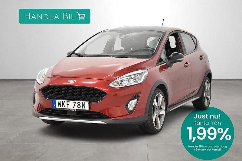 Röd Begagnad 2019 Ford Fiesta Active Halvkombi | 159 900 kr (Marknadspris) - Bild 1/3