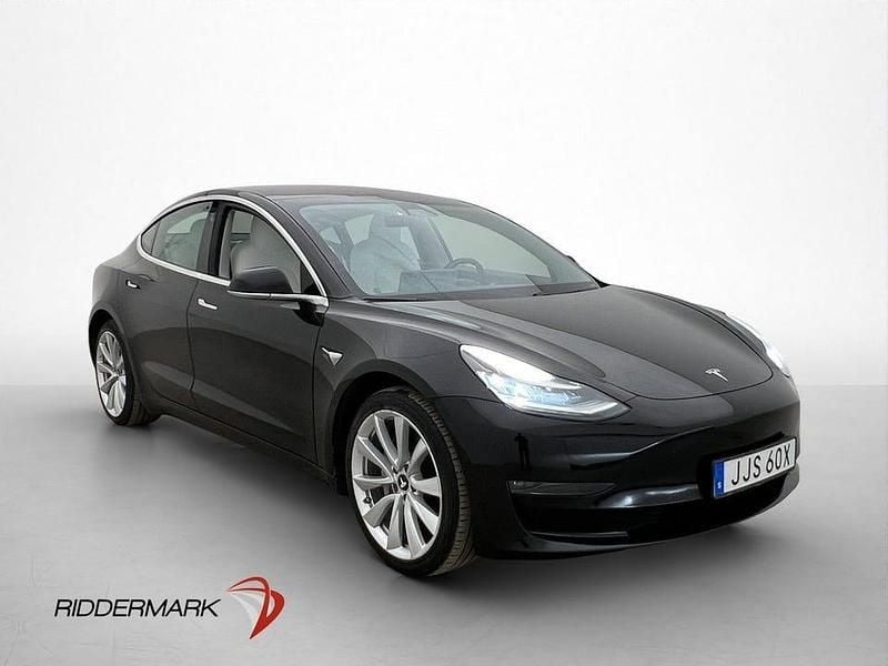 Begagnad Tesla Model 3 Long Range AWD 366 kW (498 HK) 2019 Svart Sedan