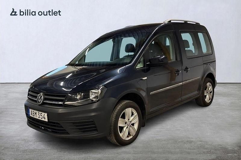 Blå Begagnad 2017 VW Caddy Trendline Minibuss | 139 900 kr (Bra pris) - Bild 1/3