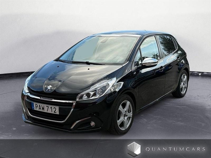 Svart Begagnad 2016 Peugeot 208 Halvkombi | 84 900 kr (Marknadspris) - Bild 1/4