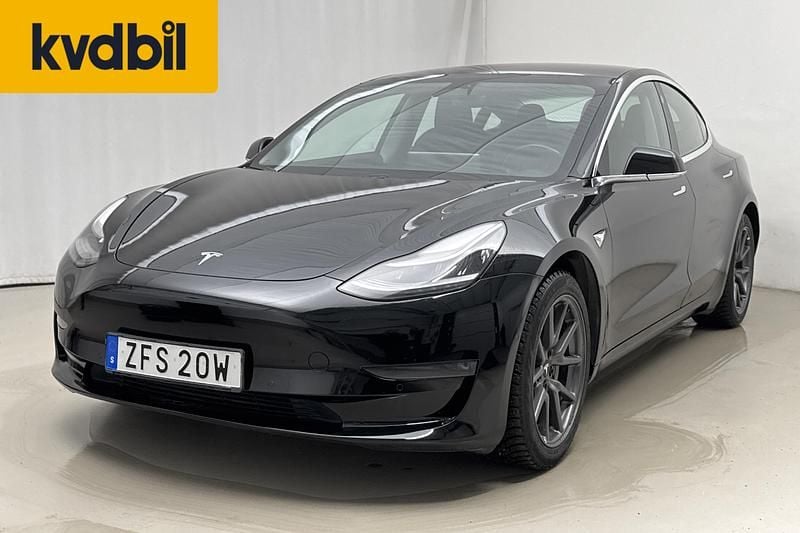 Begagnad Tesla Model 3 Long Range AWD 366 kW (498 HK) 2019 Svart Sedan