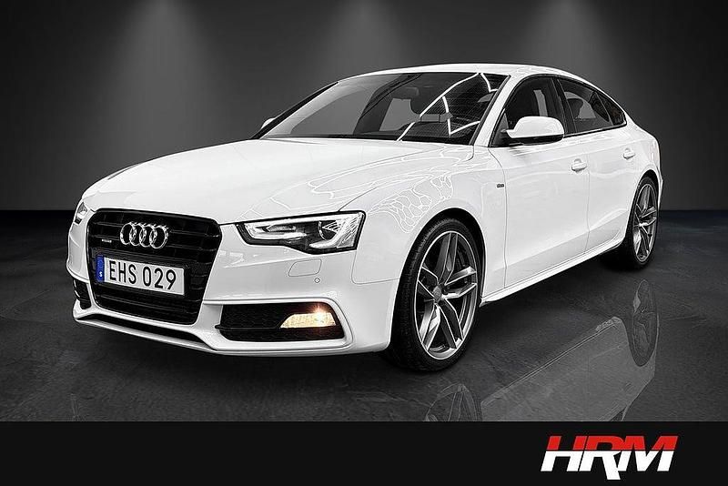 Vit Begagnad 2015 Audi A5 Sportback S-Line Halvkombi | 199 900 kr (Marknadspris) - Bild 1/4