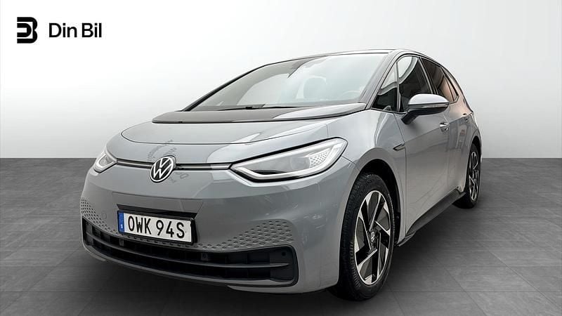 Moonstone grey/black Begagnad 2020 VW ID.3 Pro Performance Halvkombi | 244 900 kr (Marknadspris) - Bild 1/4