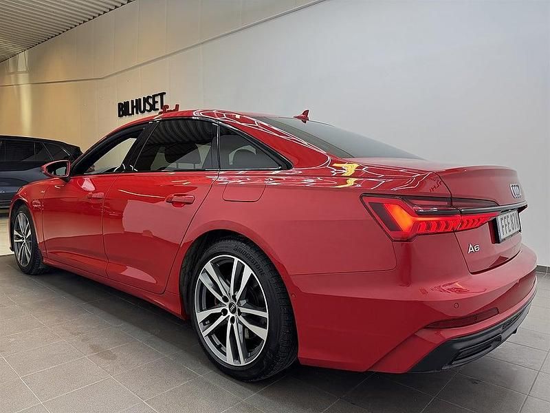 Begagnad Audi A6 S-Line 367 HK (269 kW) 2021 Röd Sedan