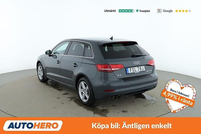 Begagnad Audi A3 Sportback 150 HK (110 kW) 2019 Grå Halvkombi