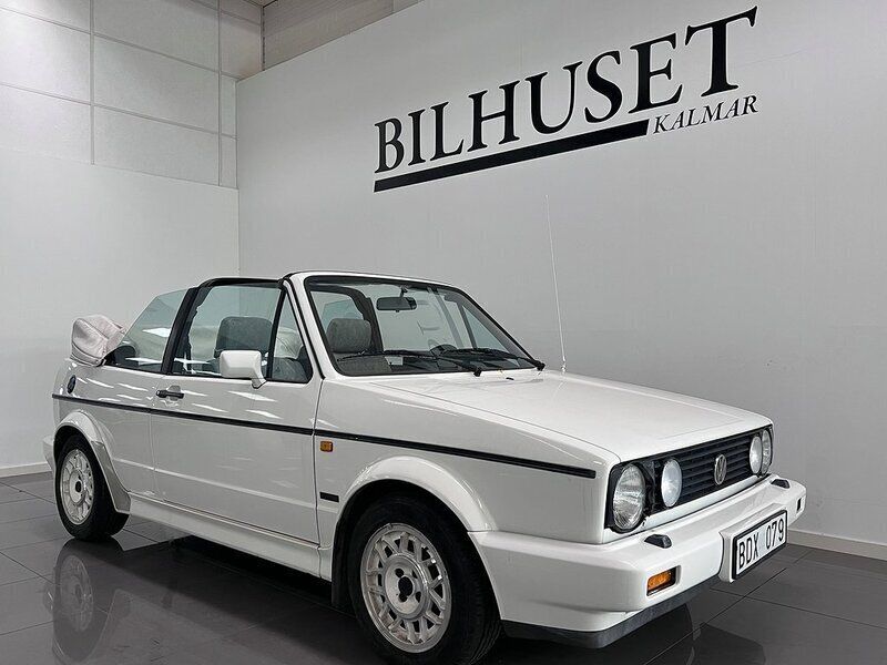 Vit Begagnad 1991 VW Golf Cabriolet Cab | 149 900 kr - Bild 1/4