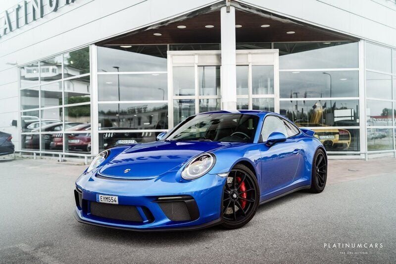 Blå (sapphire blå) Begagnad 2018 Porsche 911 GT3 Sportkupé | 1 899 000 kr - Bild 1/4