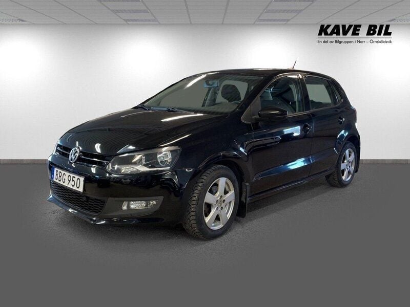 Svart Begagnad 2012 VW Polo Halvkombi | 69 900 kr (Marknadspris) - Bild 1/4