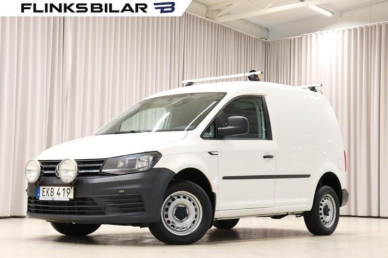 Vit Begagnad 2018 VW Caddy Minibuss | 129 900 kr (Bra pris) - Bild 1/4